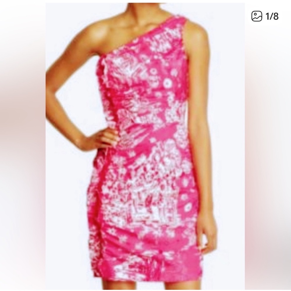 Lilly Pulitzer Julianne Hotty Pink Skinny Dipping Dress. Size 6. NWT.MSRP $300.